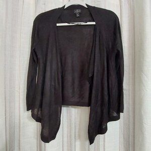 Black Worthington Petite Large Cover Up Cardigan